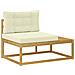 Set di divani da esterno Bianco 230,5 x 83 x 73 cm Poliestere - Foto miniatura 3