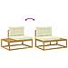 Set di divani da esterno Bianco 230,5 x 83 x 73 cm Poliestere - Foto miniatura 6