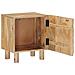 Comodino a muro fatto a mano Marrone Teak 40 x 30 x 45 cm - Foto miniatura 2