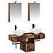Set di Armadi da Bagno 5 pcs Legno antico 40 x 10,5 x 60,5 cm - Foto miniatura 1
