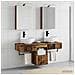 Set di Armadi da Bagno 5 pcs Legno antico 40 x 10,5 x 60,5 cm - Foto miniatura 2