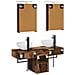 Set di Armadi da Bagno 5 pcs Legno antico 40 x 10,5 x 60,5 cm - Foto miniatura 8