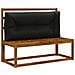 Cuscino per schienale di pallet VIANEN 100% Poliestere Nero - Foto miniatura 2