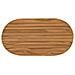 Piano del tavolo 80 x 40 x 3,5 cm Ovale Legno di teak solido - Foto miniatura 1