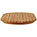 Piano del tavolo 80 x 40 x 3,5 cm Ovale Legno di teak solido - Foto miniatura 4