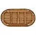 Piano del tavolo 80 x 40 x 3,5 cm Ovale Legno di teak solido - Foto miniatura 5