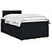 Letto box spring con materasso Nero 120 x 200 cm Tessuto - Foto miniatura 3