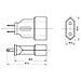 IPW-ADP-1 - Adattatore spina Euro a US / Canada - Foto miniatura 2