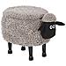 Pouf Animaletto In Tessuto Grigio Sheep - Foto miniatura 7