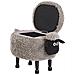 Pouf Animaletto In Tessuto Grigio Sheep - Foto miniatura 11