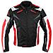 Giacca Lady Donna Tessuto Cordura Moto Protezione Manica Staccabile Rosso Xl - Foto miniatura 3