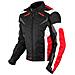 Giacca Lady Donna Tessuto Cordura Moto Protezione Manica Staccabile Rosso Xl - Foto miniatura 4