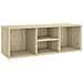 Panca Porta Scarpe Rovere Sonoma 105x35x35 cm Legno Multistrato - Foto miniatura 1