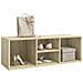 Panca Porta Scarpe Rovere Sonoma 105x35x35 cm Legno Multistrato - Foto miniatura 2