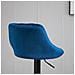 Set 2 Sgabelli Da Bar Di Design Girevoli Con Altezza Regolabile - Blu - Foto miniatura 2