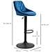 Set 2 Sgabelli Da Bar Di Design Girevoli Con Altezza Regolabile - Blu - Foto miniatura 4