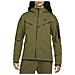 Felpa Da Uomo Con Cappuccio E Full Zip Tech Fleece Verde Taglia Xl Cod Cu4489-326 - Foto miniatura 1