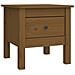 Tavolini 2 Pz Miele 40x40x39 Cm Legno Massello Di Pino - Foto miniatura 3