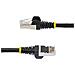 Cavo Ethernet CAT 6a - 3m - Nero - Cavo di rete LAN Low Smoke Zero Halogen (LSZH) - 10GbE 500MHz 100W PoE++ - Filo /Cavo patch schermato S /FTP con spinotto RJ45 antigroviglio e rilievi di trazione - Foto miniatura 3
