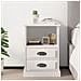Comodino Bianco 43x36x60 Cm - Foto miniatura 1