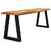 Panca Con Bordi Vivi 140 Cm In Legno Massello Di Acacia - Foto miniatura 3