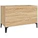 Mobile Porta Dischi Rovere Sonoma 74,5x38x48 Legno Multistrato - Foto miniatura 1