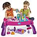 Fisher Price Mattoncini Da Costruzione Per Bambini, Tavolo Per Attività Costruisci E Impara Con 30 Pezzi, Macchinina E Deposito, Rosa, Idee Regalo Portatili Per Bambini (esclusiva Amazon) - Foto miniatura 3