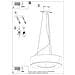Lampadario Saturno 70 Nero Sl. 0752 - Minimalista Lampadario Nero 112x70x70 Cm - Foto miniatura 5