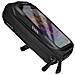 Borsa Bicicletta Per Telefono, Anti-pioggia Ip66, Scomparto Integrato, Nero - Foto miniatura 1