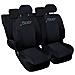Coprisedili Auto Compatibili Per 500l, Made In Italy, Set Di Copri Sedili Anteriori E Posteriori (unico Colore) Con Copri Poggiatesta Incluso, Tessuto Poliestere, Colore - Nero \nero - Foto miniatura 1