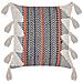 Cuscino Decorativo Bouvardia Cotone 45 X 45 Cm Grigio Trama Chevron - Foto miniatura 2