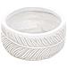 Vaso Da Fiori Argilla Bianco Sporco 25 X 25 X 14 Cm Ftero - Foto miniatura 3