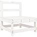 Set Salotto Da Giardino 10 Pz Bianco In Legno Massello Di Pino - Foto miniatura 2