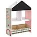 Scaffale Portagiochi Per Bambini Con Ripiani E Cassetti Rimovibili, Rosa - Foto miniatura 1