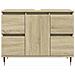 Mobile Da Bagno Rovere Sonoma 80x33x60 Cm In Legno Multistrato - Foto miniatura 3