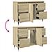 Mobile Da Bagno Rovere Sonoma 80x33x60 Cm In Legno Multistrato - Foto miniatura 6