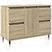 Mobile Da Bagno Rovere Sonoma 80x33x60 Cm In Legno Multistrato - Foto miniatura 1