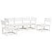 Set Salotto Da Giardino 5 Pz Bianco In Legno Massello Di Pino - Foto miniatura 2