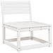 Set Salotto Da Giardino 5 Pz Bianco In Legno Massello Di Pino - Foto miniatura 3