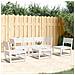 Set Salotto Da Giardino 5 Pz Bianco In Legno Massello Di Pino - Foto miniatura 1