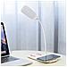 Lampada Con Ricarica Wireless 20x10x25 Cm. Colore Bianco - Foto miniatura 3