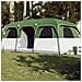 Tenda Familiare a Cabina per 9 Persone Verde Impermeabile - Foto miniatura 2
