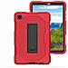 Custodia Robusta Per Huawei Matepad T8 Con Supporto - Rosso Vibrante E Resistente - Foto miniatura 1