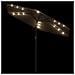Ombrellone Giardino LED e Palo in Acciaio Marrone 288x288x225cm - Foto miniatura 8