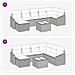 Set Divano da Giardino 8 Pezzi con Cuscini Beige Polyrattan - Foto miniatura 9