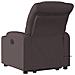 Poltrona Alzapersona Massaggi Reclinabile Marrone Scuro Tessuto - Foto miniatura 5