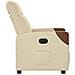 Poltrona Elettrica Reclinabile Crema in Tessuto - Foto miniatura 6