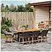 Set da Pranzo da Giardino 9 Pezzi Grigio Rattan Sintetico - Foto miniatura 4