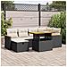 Set Divani da Giardino con Cuscini 8 pz Nero in Polyrattan - Foto miniatura 2