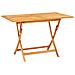 Set da Pranzo per Giardino 5 pz in Legno Massello di Teak - Foto miniatura 6
